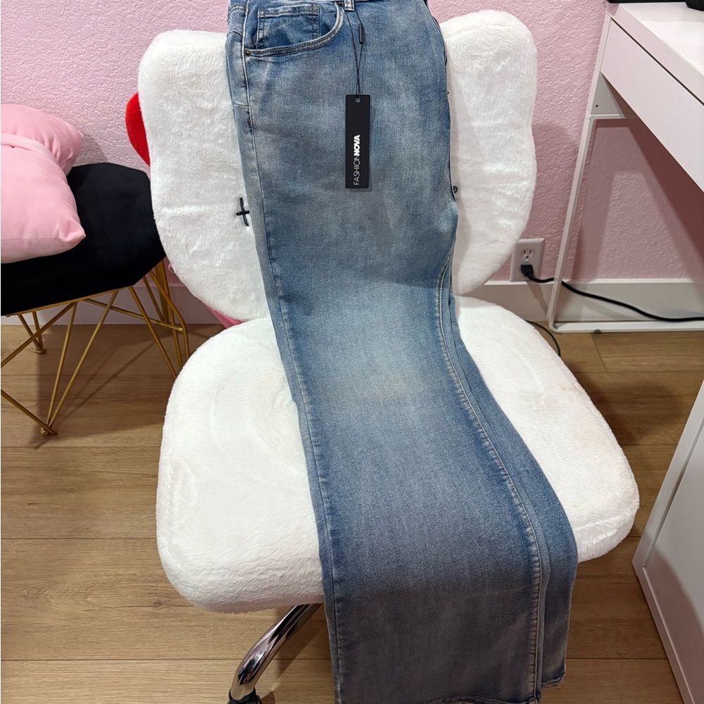 Fashion Nova Blue Boot Cut Jeans
